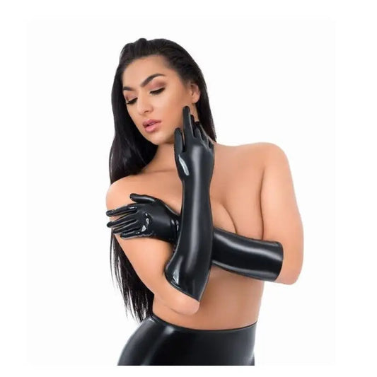 Latex Length Gloves for Female with Premium Data Design and Assets PP-Photos