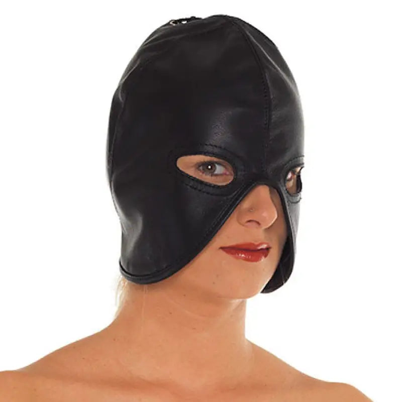 Leather Head Mask for Intense Bondage Experiences