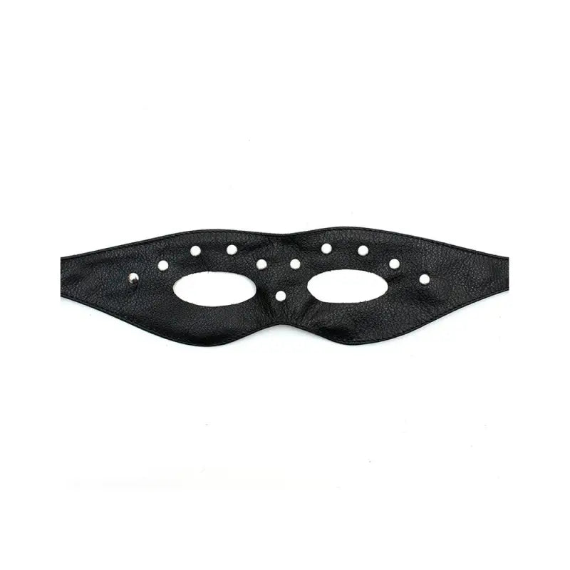 Leather Open Eye Mask with Rivets for Ultimate Pleasure and Comfort