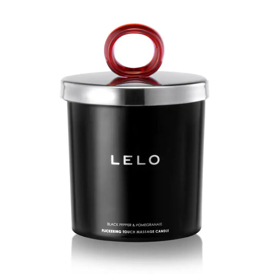 Lelo Black Pepper and Pomegranate Flickering Touch Massage Candle