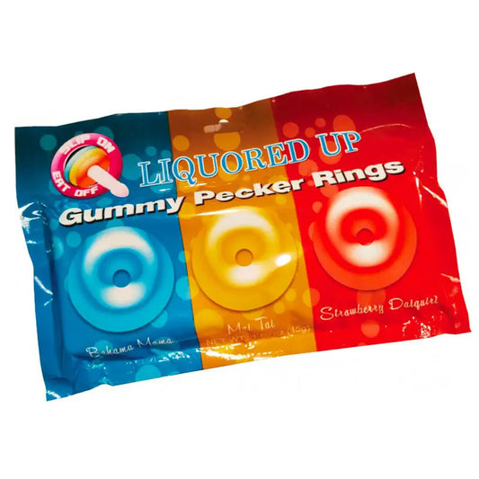 Liquored Up Gummy Pecker Cock Rings for Intimate Play and Excitement