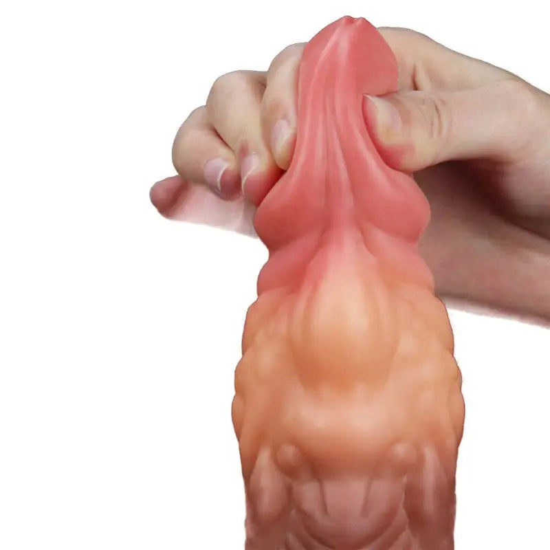 Lovetoy 7 Inch Dual Layered Silicone Cock for Lifelike Satisfaction