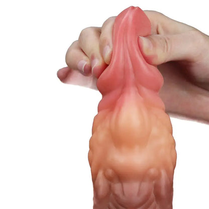 Lovetoy 7 Inch Dual Layered Silicone Cock for Lifelike Satisfaction