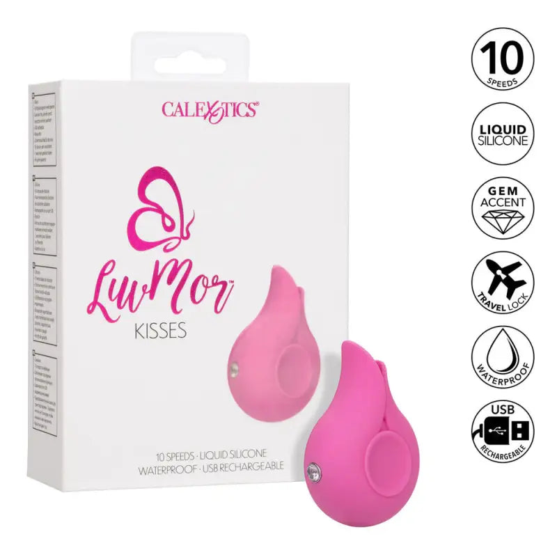 LuvMor Kisses Flickering Clitoral Stimulator with Designer Crystal Controller