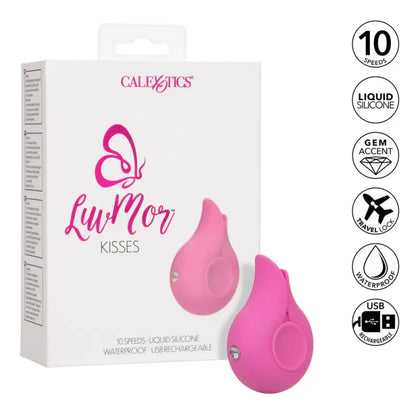 LuvMor Kisses Flickering Clitoral Stimulator with Designer Crystal Controller