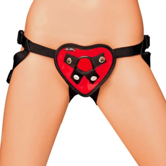 Lux Fetish Red Heart Strap for Unforgettable Intimate Adventures