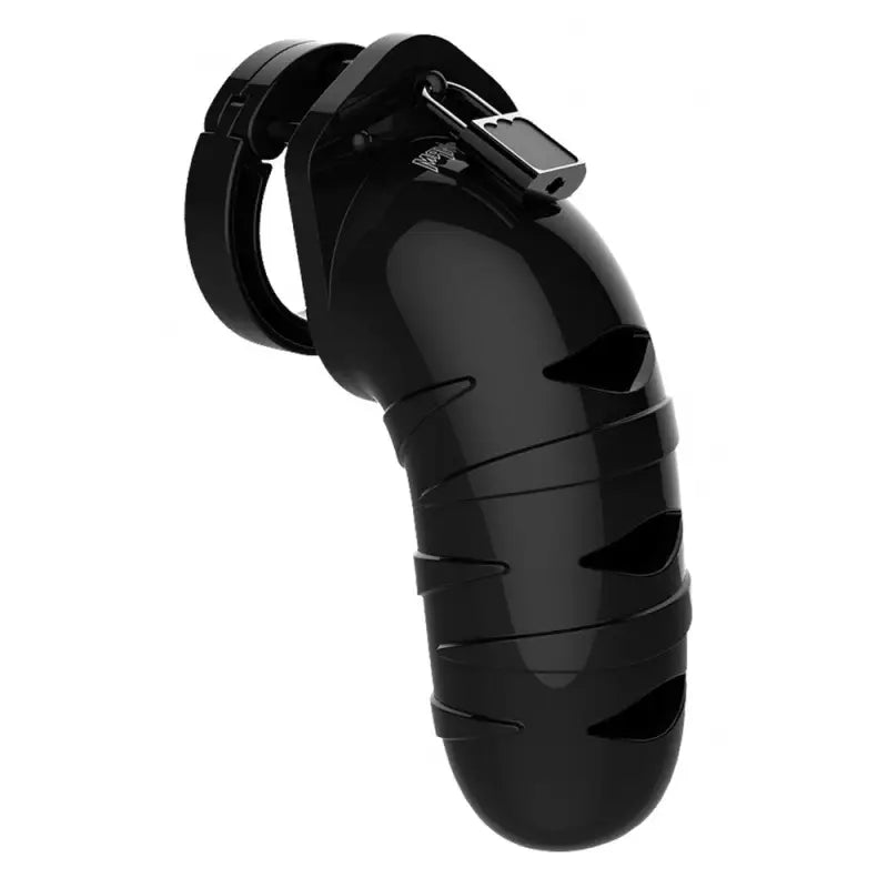 Man Cage 05 Male 5.5 Inch Black Chastity Cage for BDSM Play