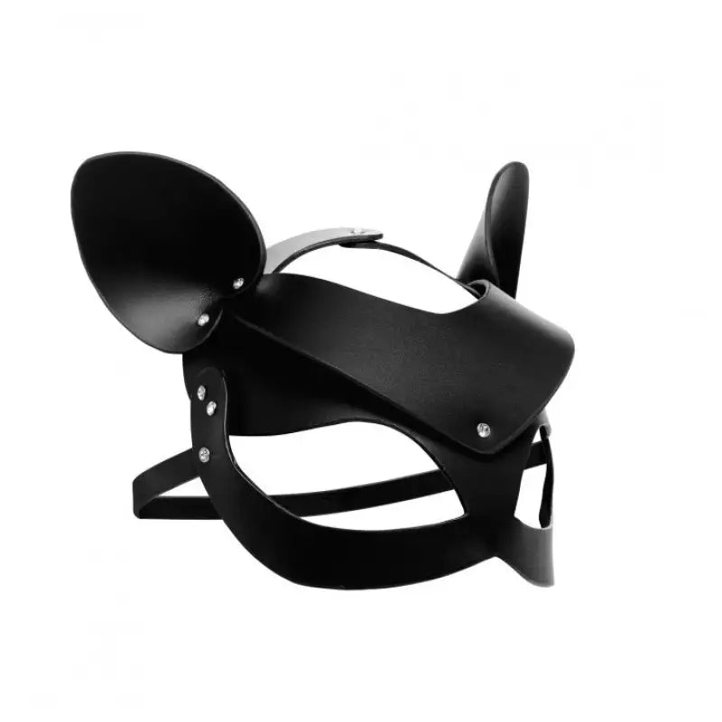 Master Series Bad Kitten Leather Cat Mask for Intimate Exploration