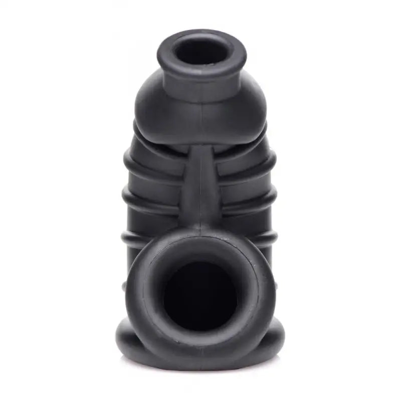 Master Series Dark Chamber Silicone Chastity Cage for Ultimate Pleasure