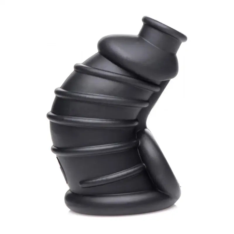 Master Series Dark Chamber Silicone Chastity Cage for Ultimate Pleasure