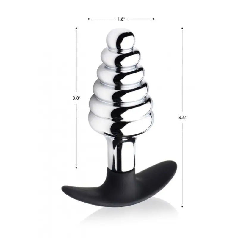 Master Series Dark Hive Silicone Ribbed Anal Plug for Enhanced Pleasure