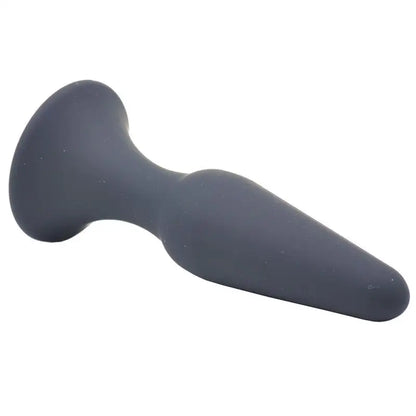 Medium Classic Black Silicone Butt Plug for Anal Stimulation