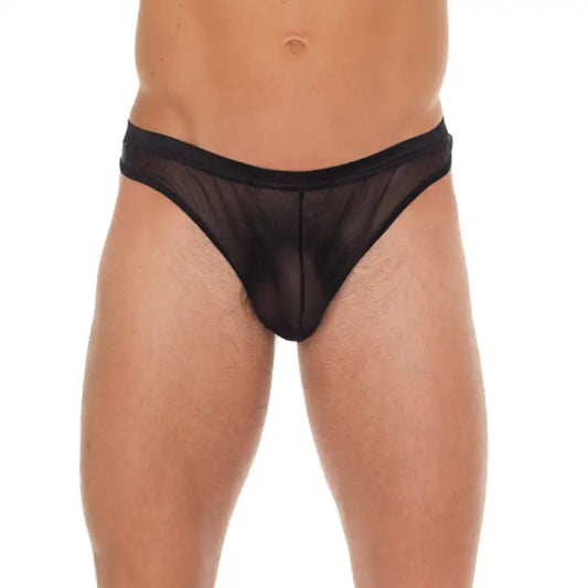 Mens Black Mesh G-String for Ignite Your Passion