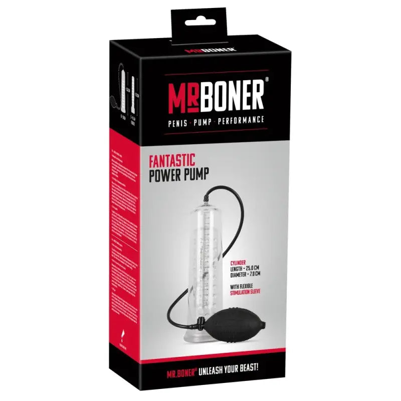 Mister Boner Fantastic Power Penis Pump for Ultimate Enlargement Training