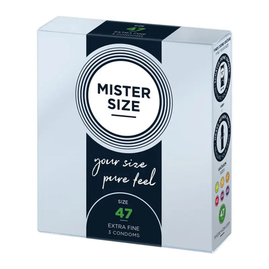 Mister Size 47mm Pure Feel Condoms for Natural Sensation