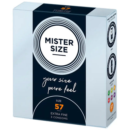 Mister Size 57mm Pure Feel Condoms for Natural Comfort