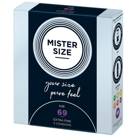 Mister Size Pure Feel Condoms in Large and X-Large Sizes