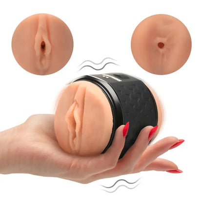 Mistress Vibrating Double Shot for Exceptional Sensation with Silicone Grip