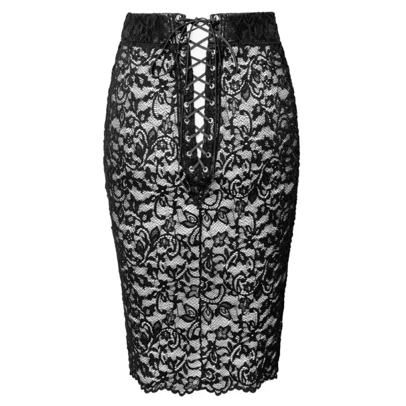 Noir Pencil Skirt with Data Design Elegance for Modern Women