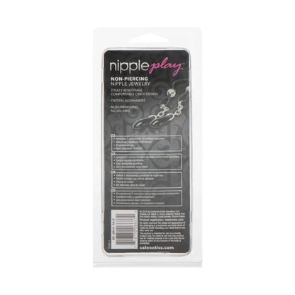 Nonpiercing Nipple Jewellery with Onyx for Nipple Play