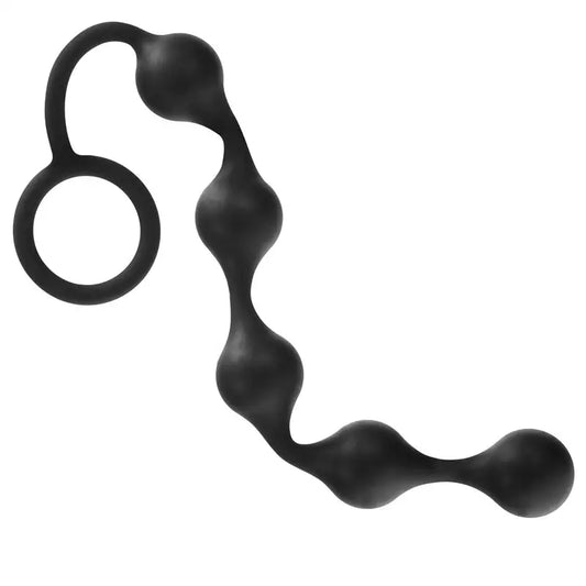 Onyx Silicone Anal Beads for Enhanced Pleasure and Exploration