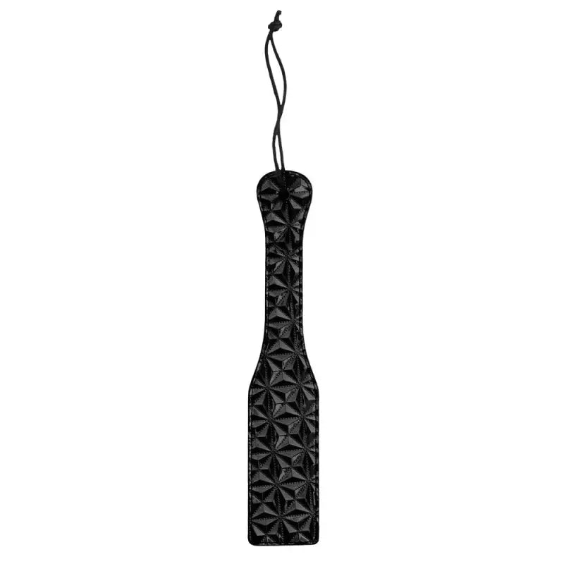 Ouch Black Luxury Paddle with Diamond Pattern Design