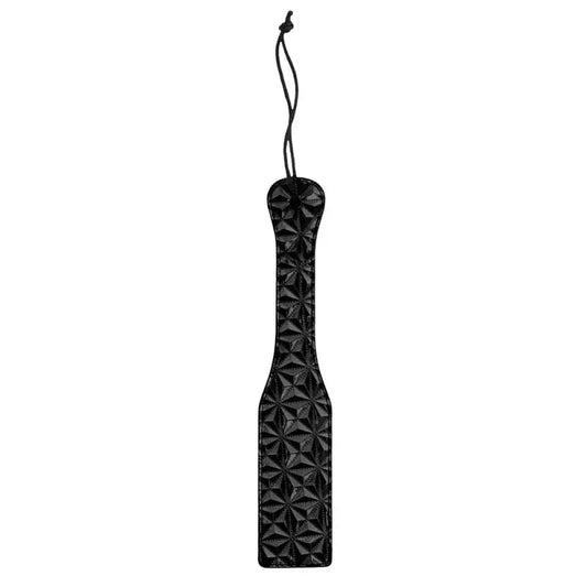 Ouch Black Luxury Paddle with Diamond Pattern Design