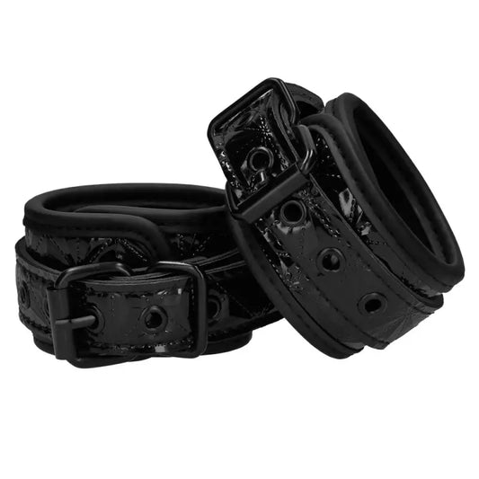 Ouch Luxury Black Hand Cuffs for Enhanced BDSM Experiences