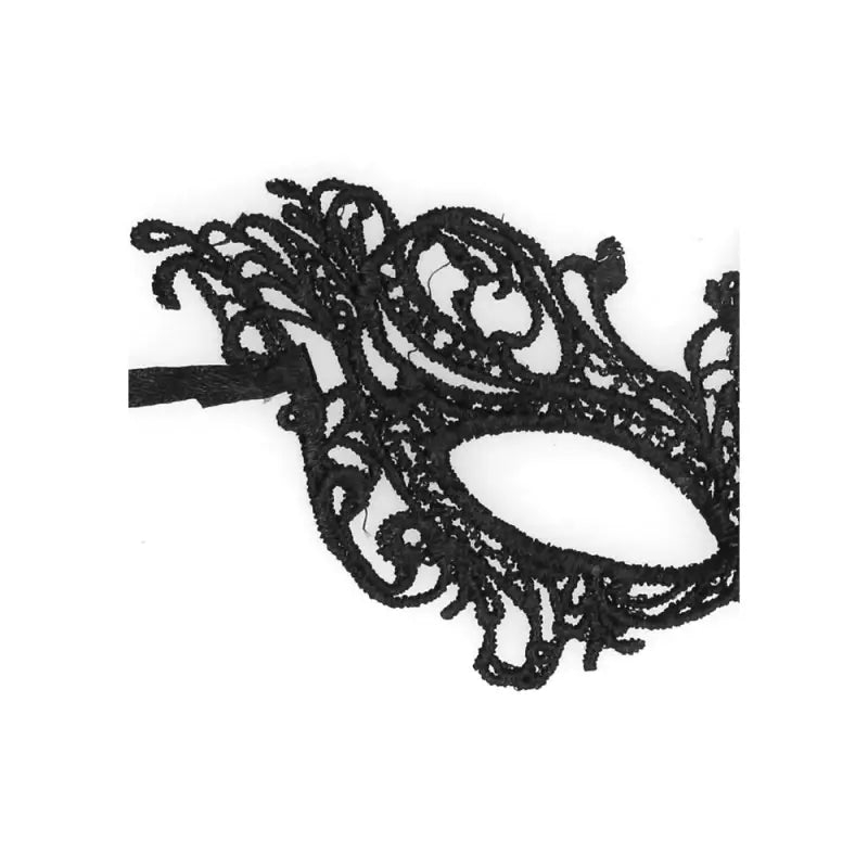 Ouch Royal Black Lace Mask for Elegant Bondage Play