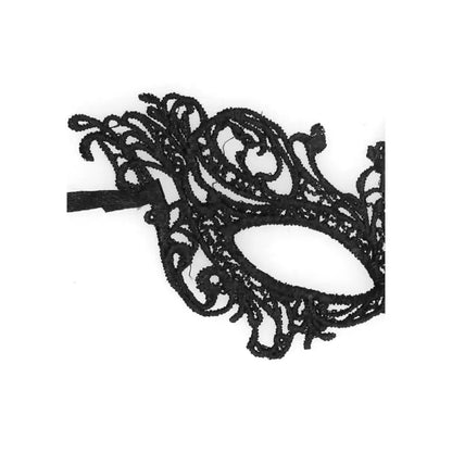 Ouch Royal Black Lace Mask for Elegant Bondage Play