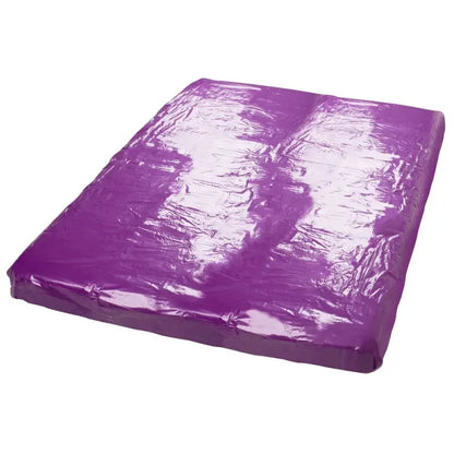 Purple Orgy Bedsheets Made of Vinyl for Ultimate Pleasure