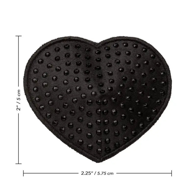 Radiance Black Heart Pasties for Stylish Accessories