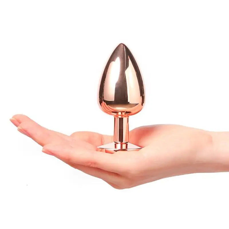 Rose Gold Large Dorcel Diamond Butt Plug for Anal Play