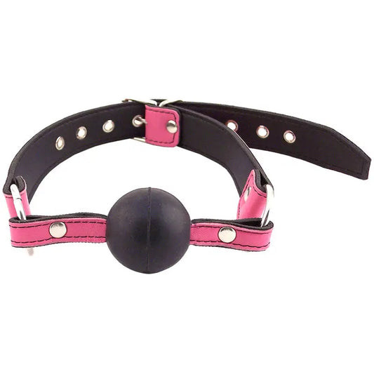 Rouge Garments Pink Ball Gag for Enhanced Pleasure and Satisfaction