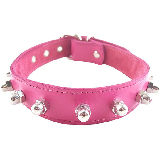 Rouge Garments Pink Nut Collar for Enhanced Bondage Experience