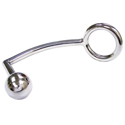 Rouge Stainless Steel Cock Ring with Anal Probe for Ultimate Satisfaction