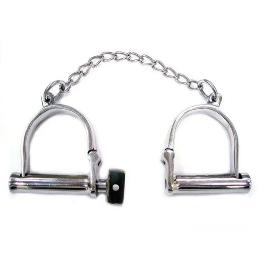 Rouge Stainless Steel Wrist Shackles for Enhanced Bondage Experiences