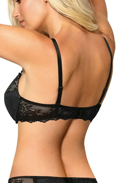 Roza Kena Black Push Up Bra Featuring In-Trend Sensual Style