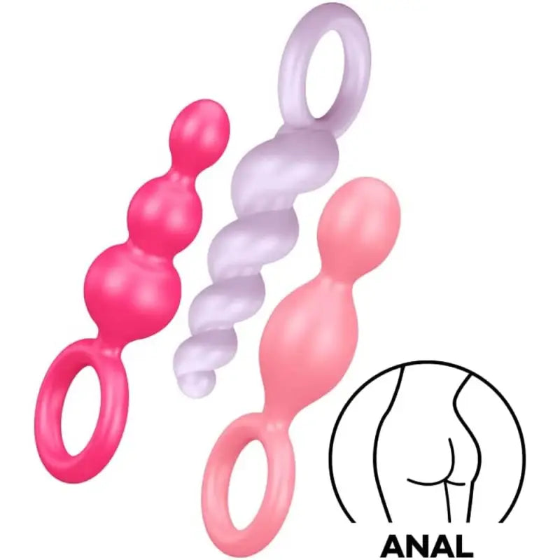 Satisfyer Booty Multicolour Anal Plugs Set of 3 for Ultimate Pleasure