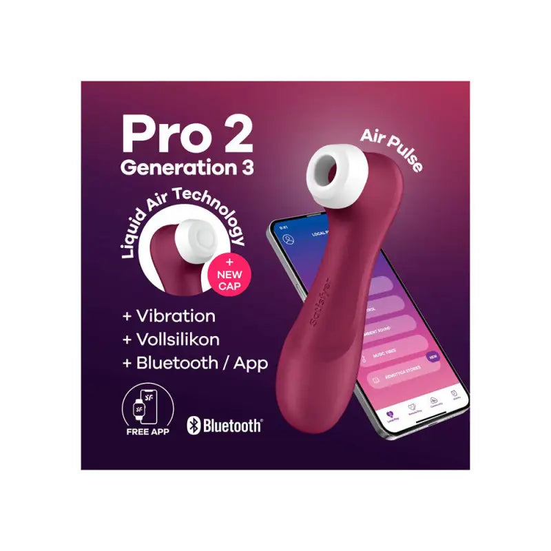 Satisfyer Pro 2 with Liquid Air Technology and Connect App Experience