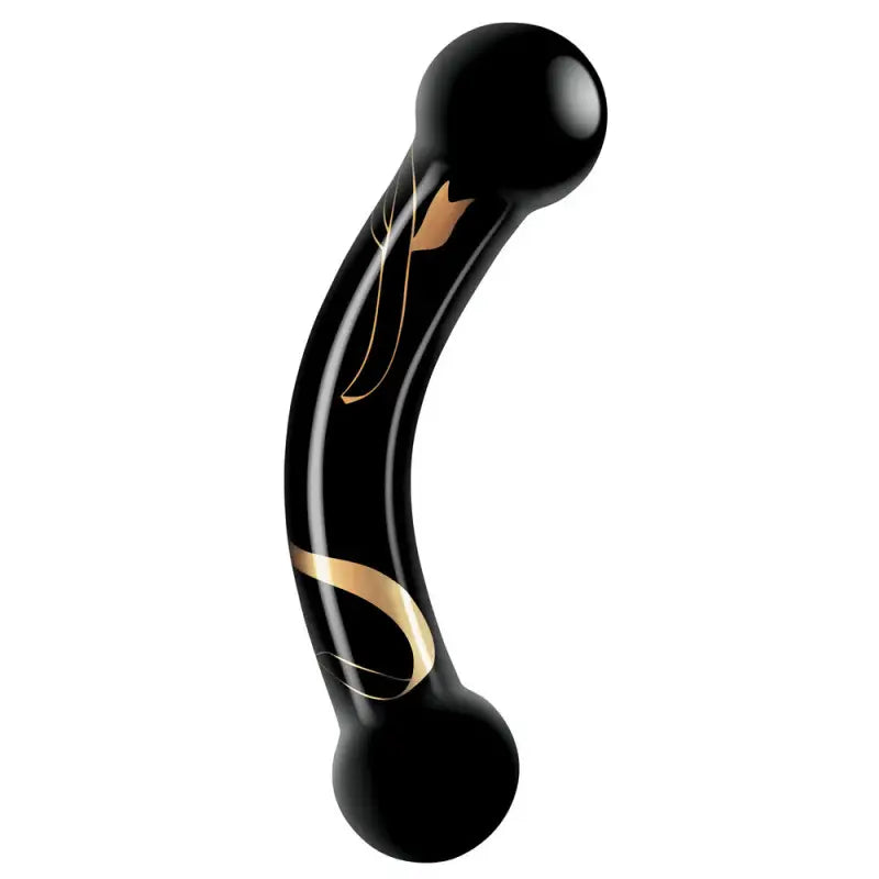 Secret Kisses Glass Double Ended Dildo for Temperature Play and G-Spot Stimulation