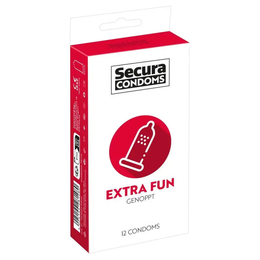 Secura Condoms 12 Pack for Extra-Intense Fun with Silicone-Based Coating