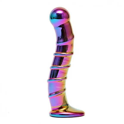 Sensual Multi Coloured Glass Nikita Dildo for Intimate Pleasure