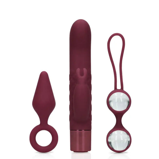 Sexplore Toy Kit for Her with Mini Rabbit Vibrator and Small Anal Plug