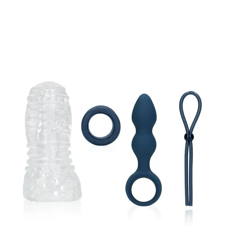 Sexplore Toy Kit with Adjustable Cock Ring and Stretchable Masturbator