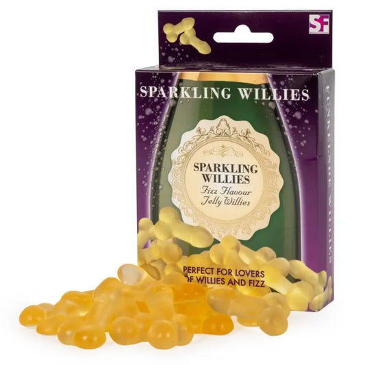 Sparkling Flavour Jelly Willies in Champagne-Style Bottle 120g