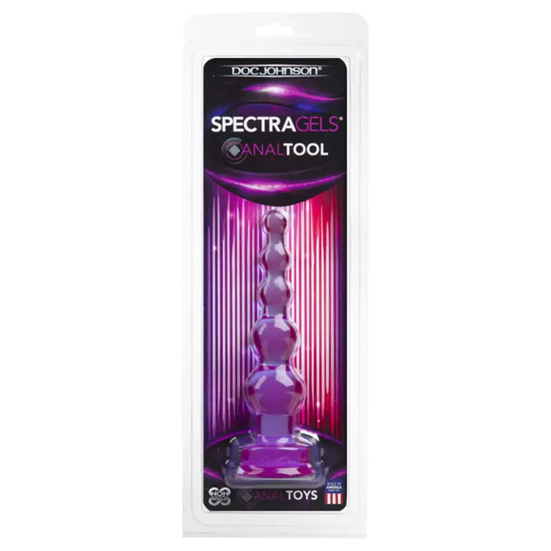 Spectragels Anal Probe Tool Purple for Enhanced Bedroom Pleasure