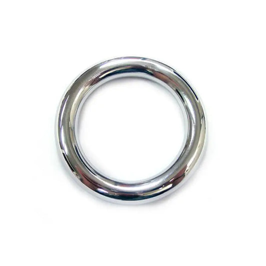 Stainless Steel Round Cock Ring 45mm for Enhanced Bondage Experiences