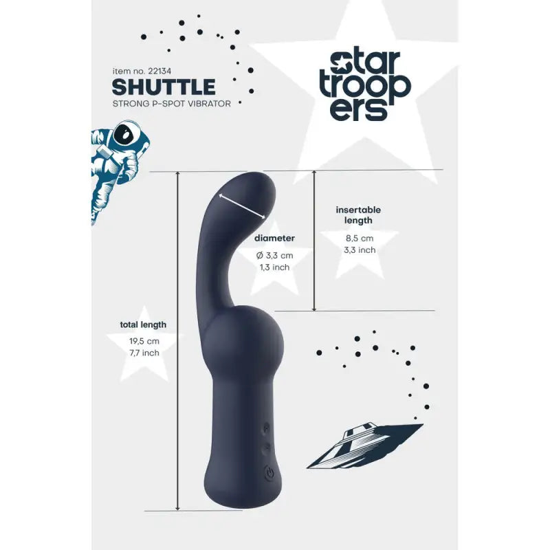 Startroopers Shuttle Strong PSpot Vibe for Ultimate Prostate Stimulation