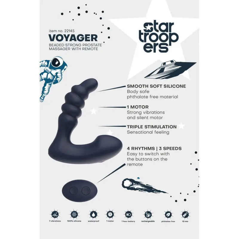 Startroopers Voyager Prostate Massager for Ultimate Pleasure Experience